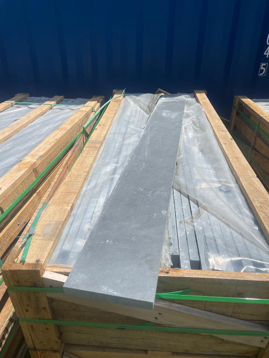 Ocean Green Brazilian Slate Sills and Custom Architectural Features