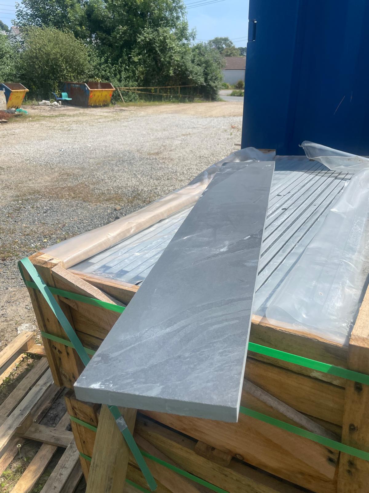 Graphite Brazilian Slate Sills and Custom Architectural Features